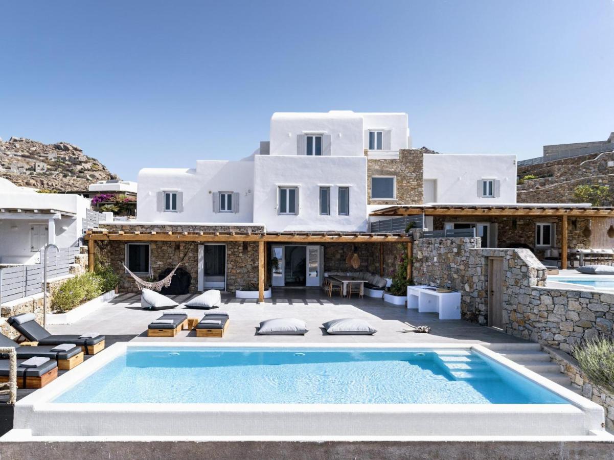 Villa Agapi, 2 Min Walk To The Beach & Heated Pool, By Red Windmill Villas Калафатис Екстериор снимка